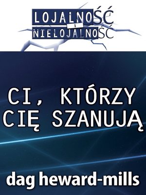 cover image of Ci, którzy CIĘ SZANUJĄ